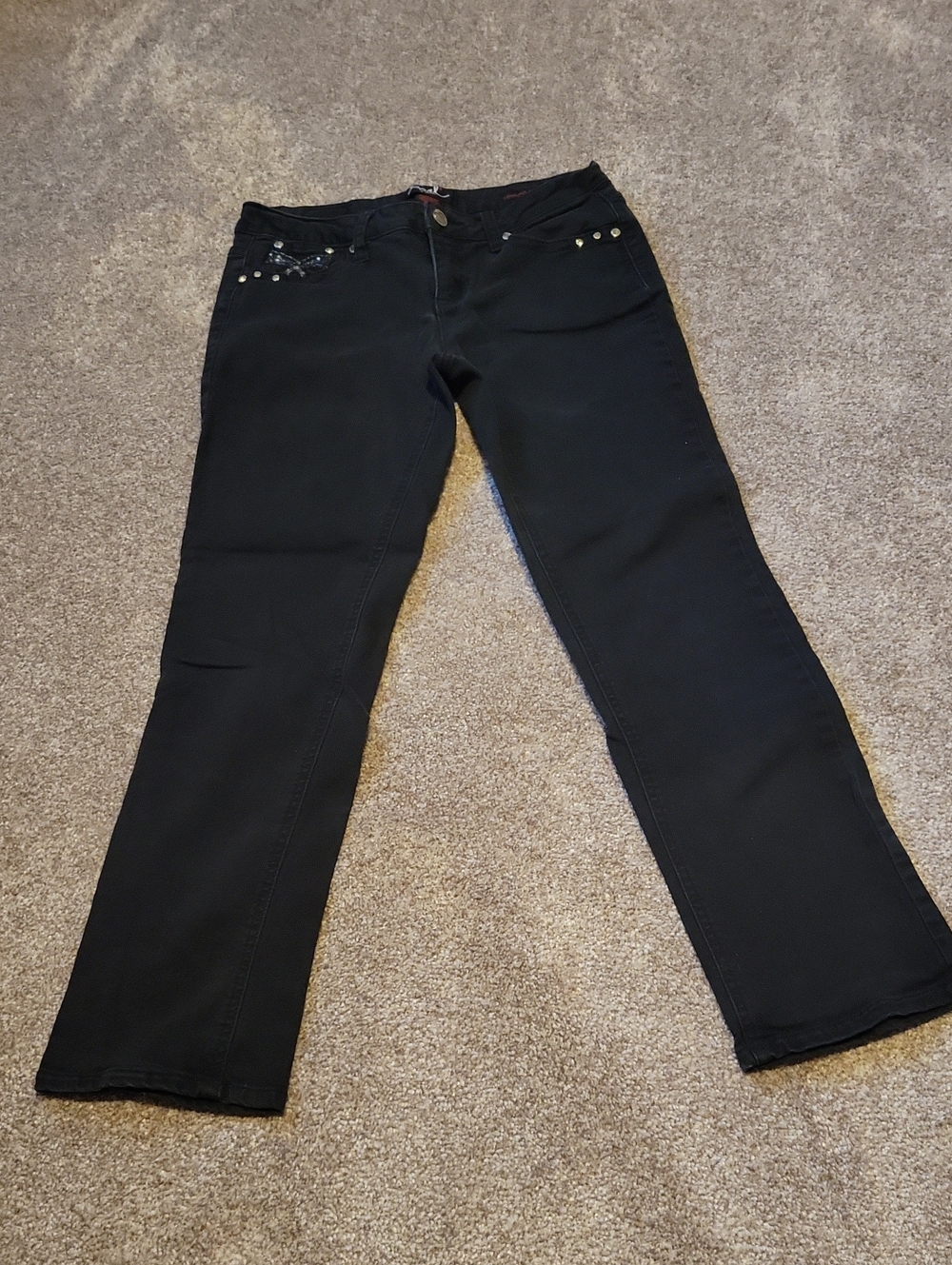 Earl Jeans Women's Straight Leg Jeans in Black